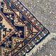 Handmade Yalameh Persian rug 200x300 indigo blue terracotta