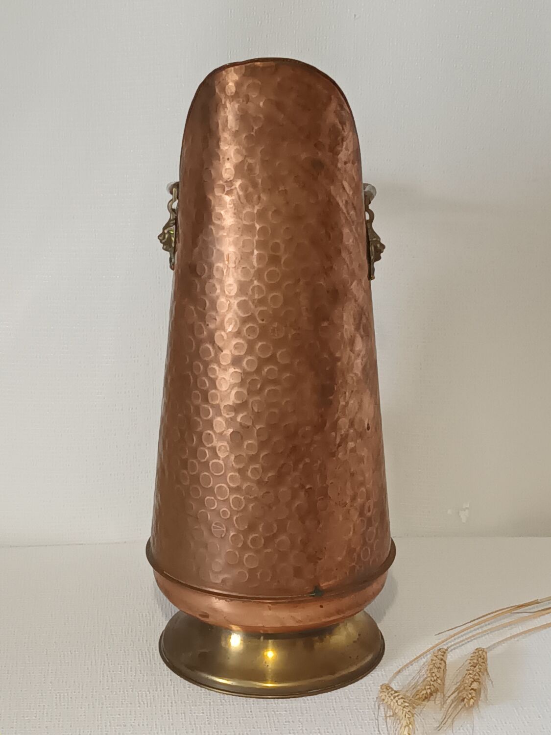 Coal bucket solid copper Holland