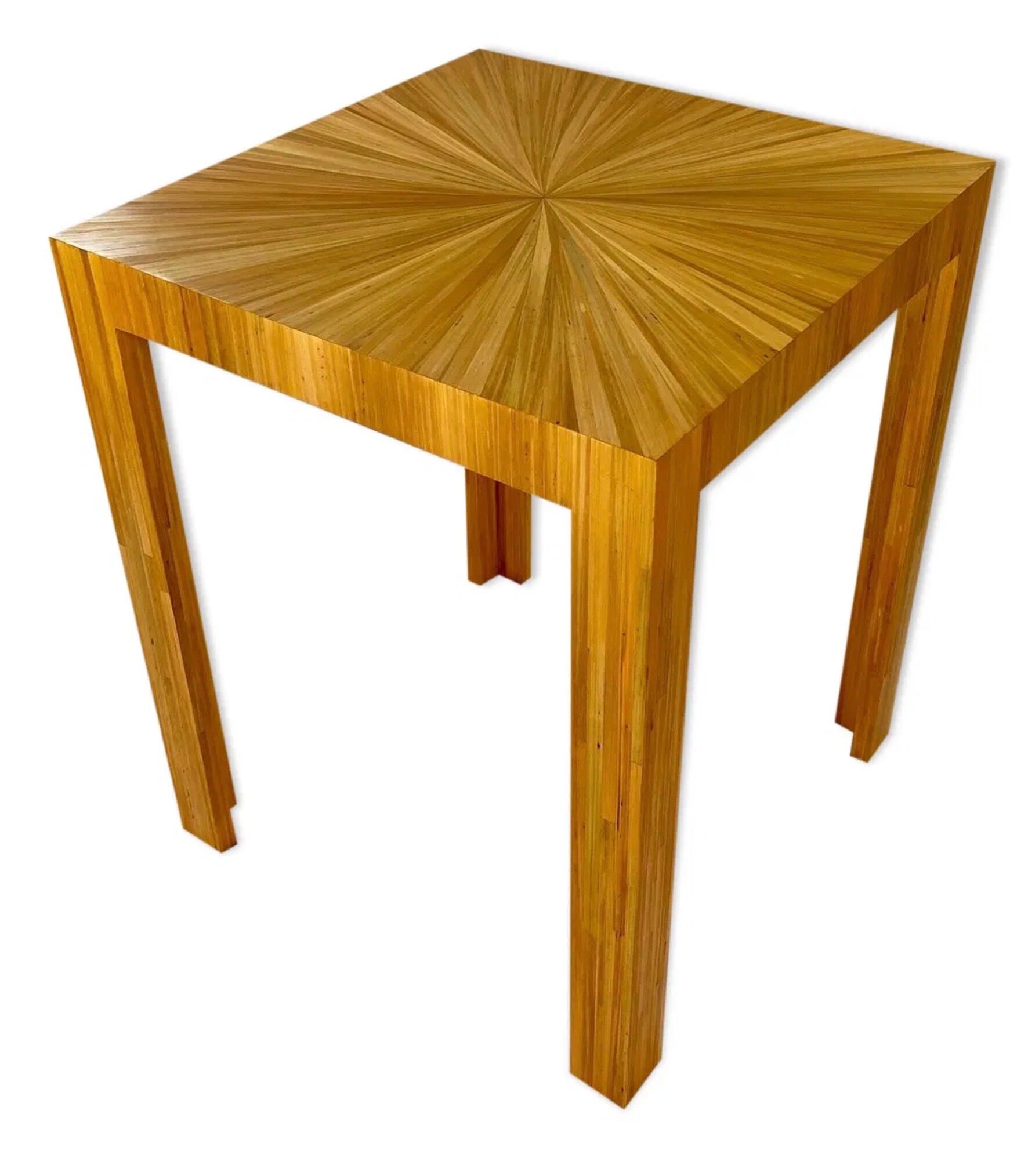 End of sofa straw marquetry