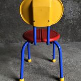 Small Ikea children's chair 1980s/1990s Memphis style
