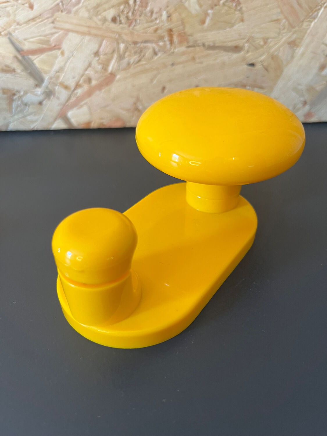 Coat rack yellow hook year 70/80 Italy