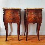 Pair of Louis XV style bedside tables