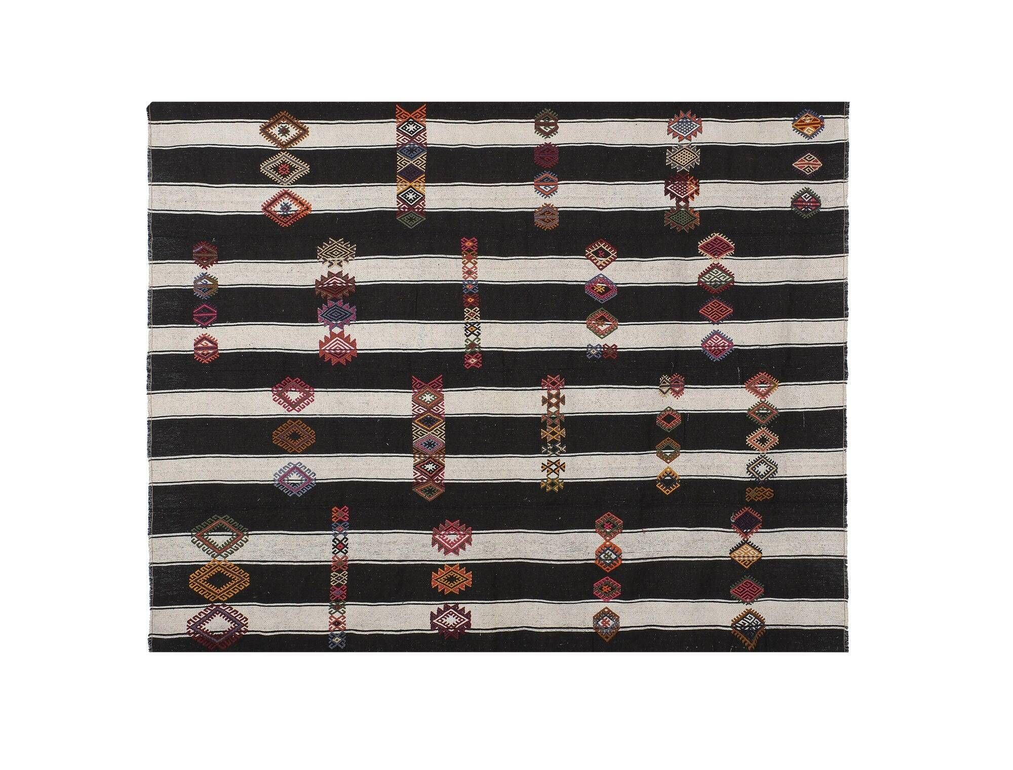 Tapis Kilim turc vintage tissé main