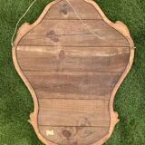 Old mirror in carved wood and gilded leaf, Louis XV rocaille style, twentieth century 59x87cm