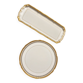 Limoges Porcelain Service Gold Style Louis XVI – Tart & Cake Plate