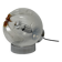 Lamp in chromed metal and blown Murano glass attributed to Mazzega Italy 197