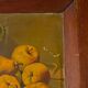 Oil on panel e croizet still life with apples grapes late nineteenth century