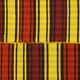 Turkish Vintage Kilim Striped Red and Yellow 208 x 132 cm