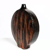 Lenticular vase in the style of Juliette Derel 1950
