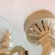 Pair of wall lamps in gilded metal and frosted glass art deco style