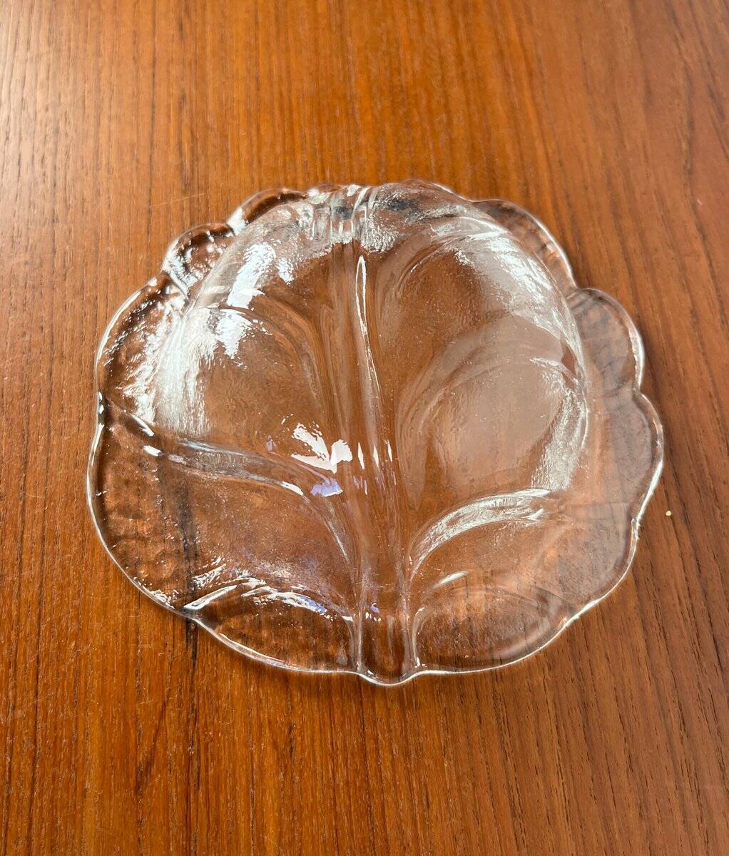 Small vintage bowl from the Eden series in glass by Lars Hellsten for Orrefors, Sweden, 1970s.