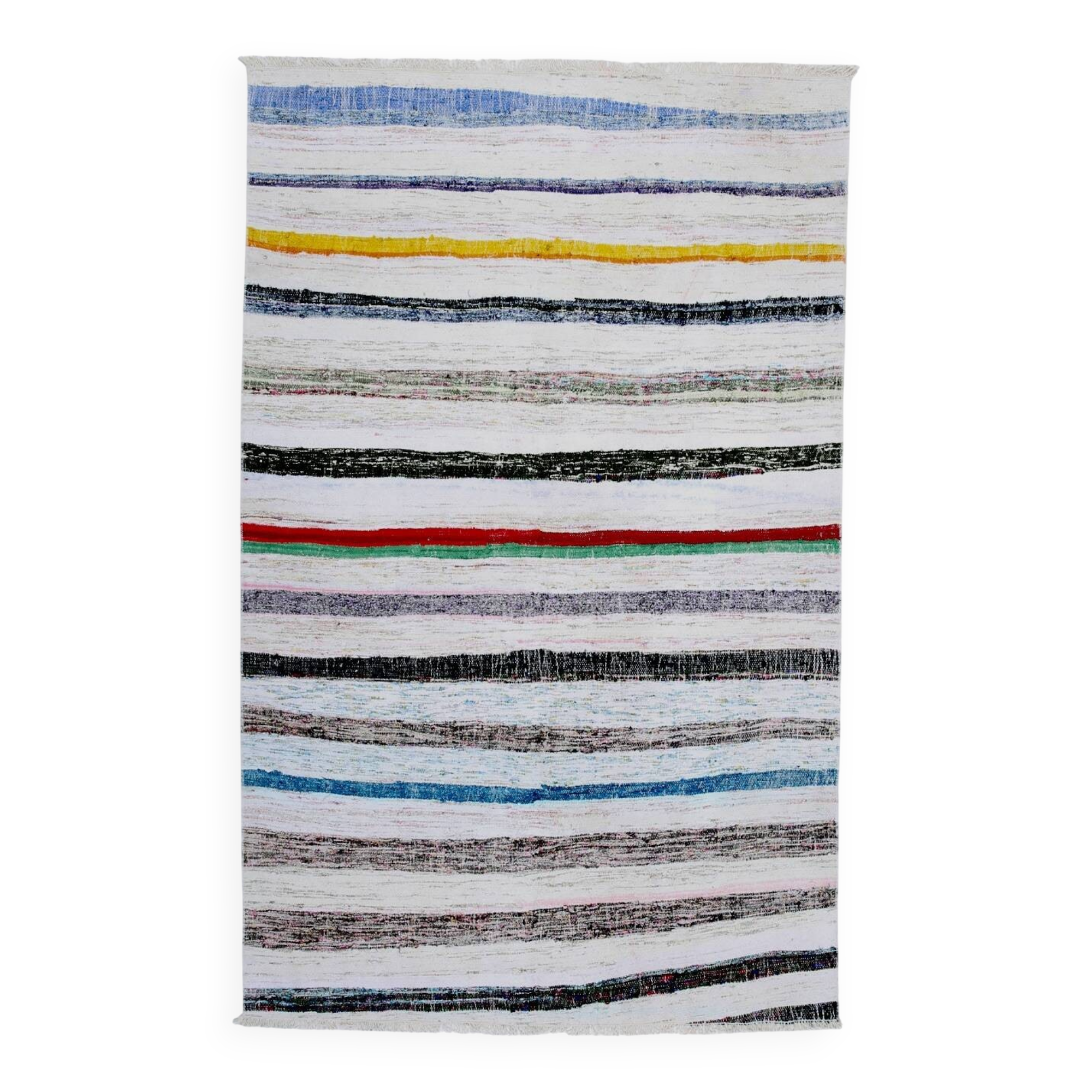 5x8 Mid Century Modern Vintage Kilim Rug, 149x238Cm