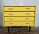 Yellow vintage Scandinavian-style chest of drawers