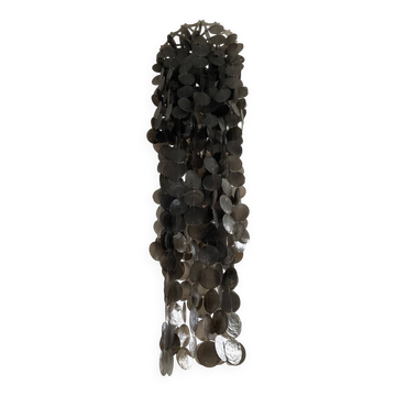 Vintage chandelier with mother-of-pearl pendants
