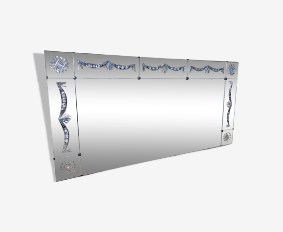 Miroir de bistrot - brasserie verre gravé