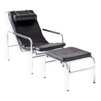 Chaise longue + ottoman - Zanotta - Gabriele Mucchi