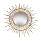 Round rattan mirror 1970