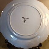 Large antique plate in Meillonnas faience