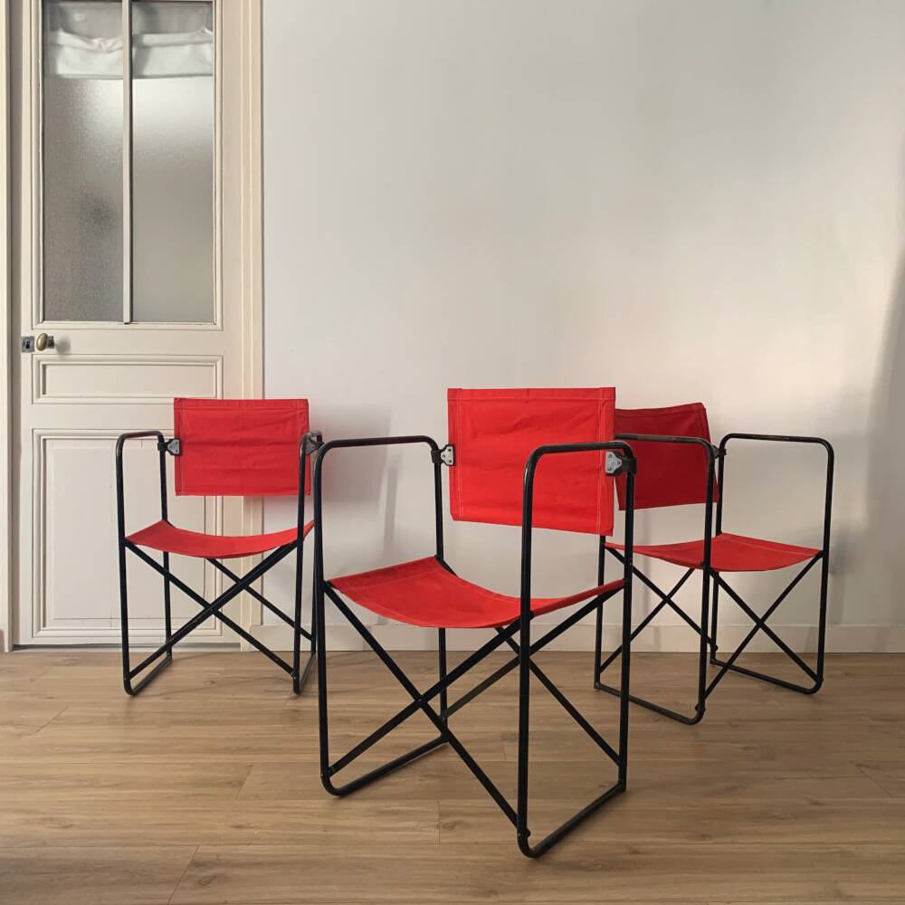 Jacques Hitier folding deck chairs