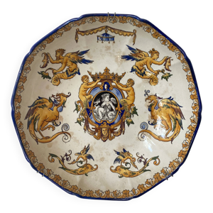 Plat saladier en faïence