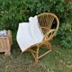 Fauteuil corbeille enfant en rotin