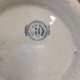 Floréal ironstone salad bowl on pedestal