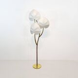 Arturo Pani Floor Lamp 1970s Brass Verdigris Vintage Palm Tree Hollywood Regency