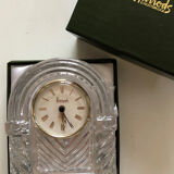 Harrods desk clock in crystal 1990s