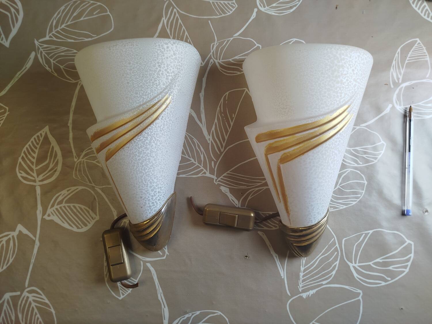 Pair of wall lights Diana Kasinski known from the year 1970.