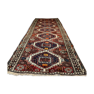 Vintage Tribal Luri Long runner 280x110 cm veg dye wool rug tribal cm handmade