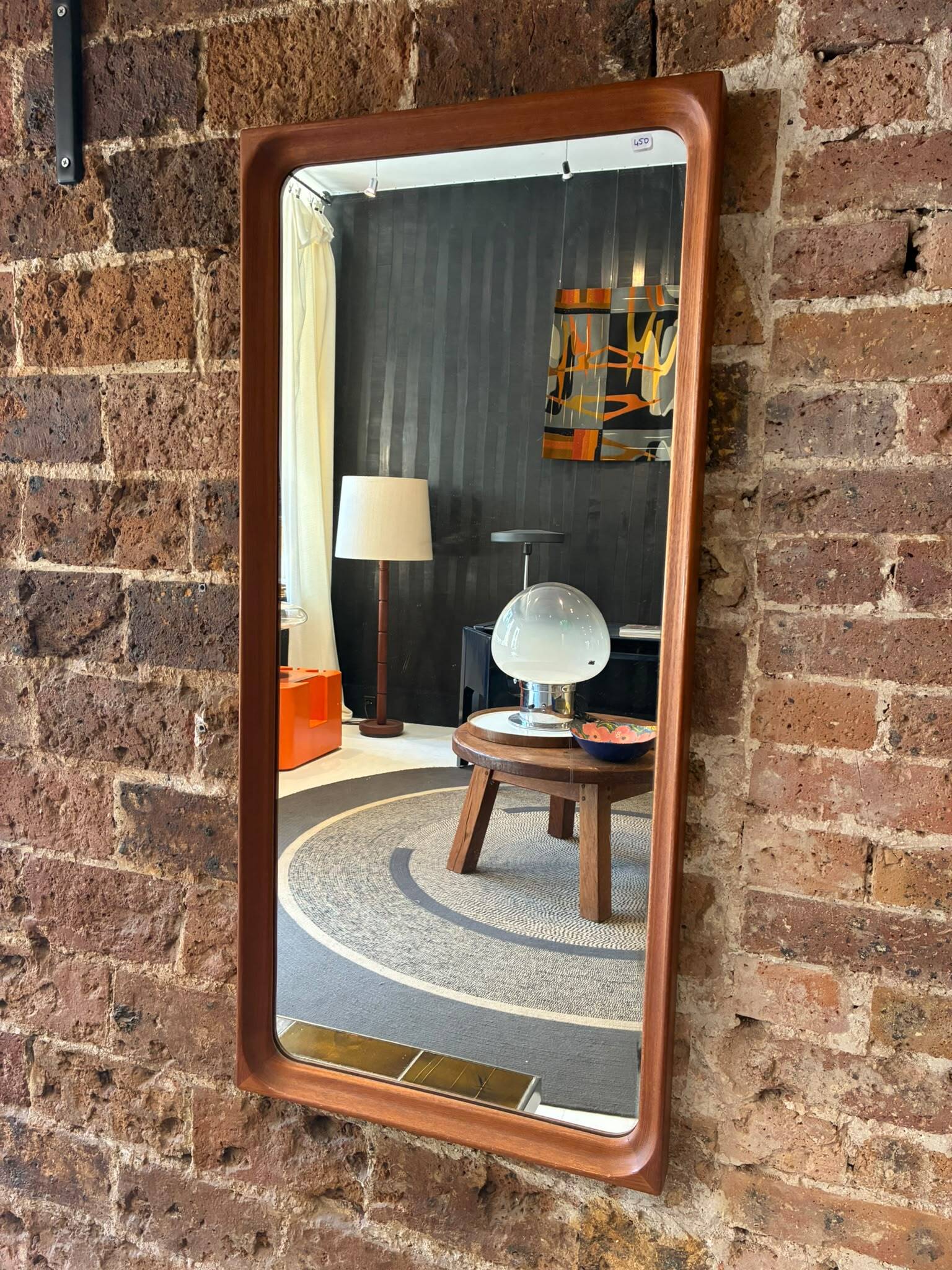 Scandinavian teak mirror, Denmark 1960s/70s