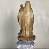 Vierge à l’enfant en albâtre, trace importante de polychromie, Flandre XVIème siècle