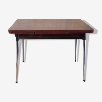 Dining table in formica imitation Rosewood – 60s