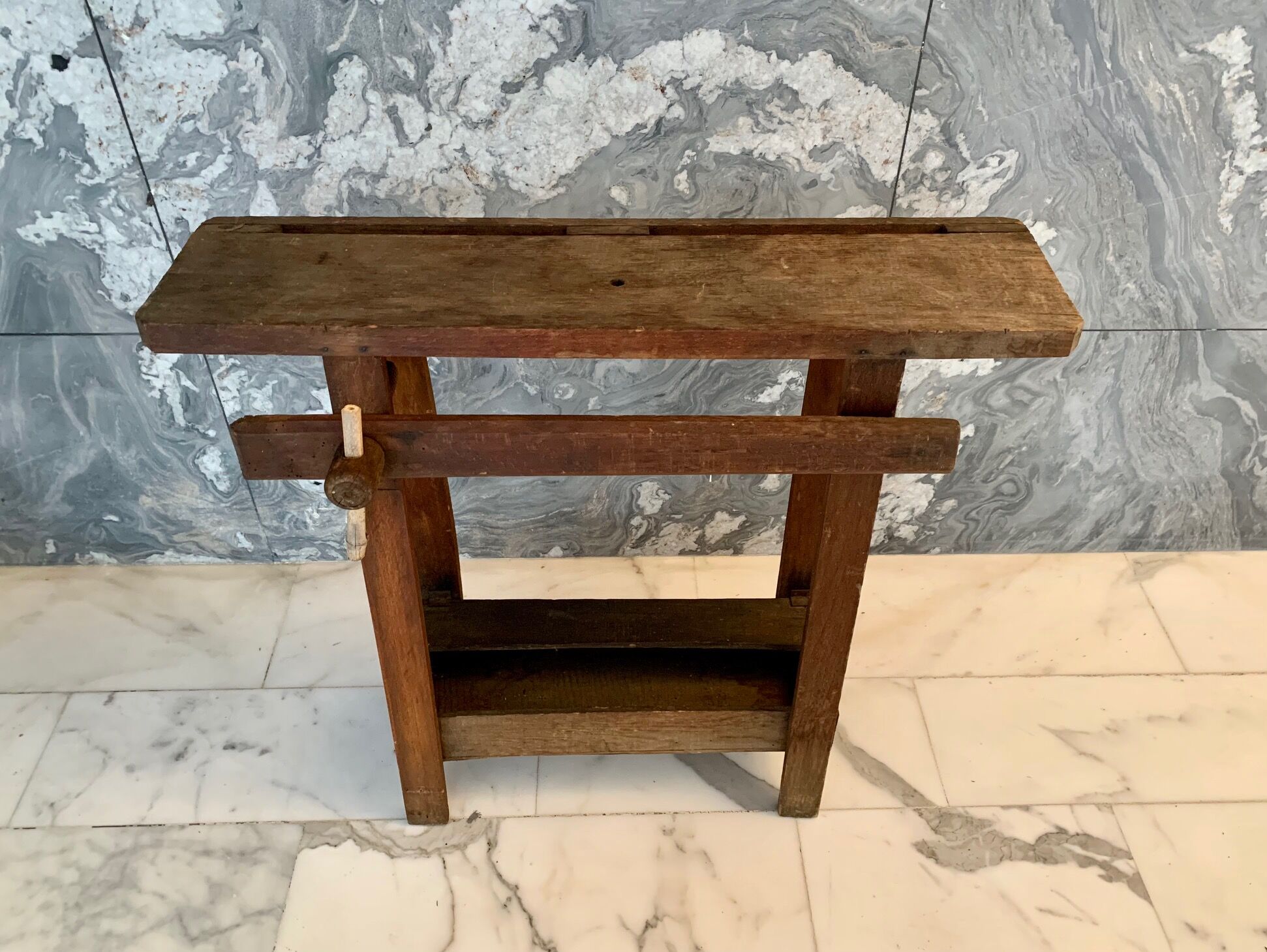 Small wooden workbench