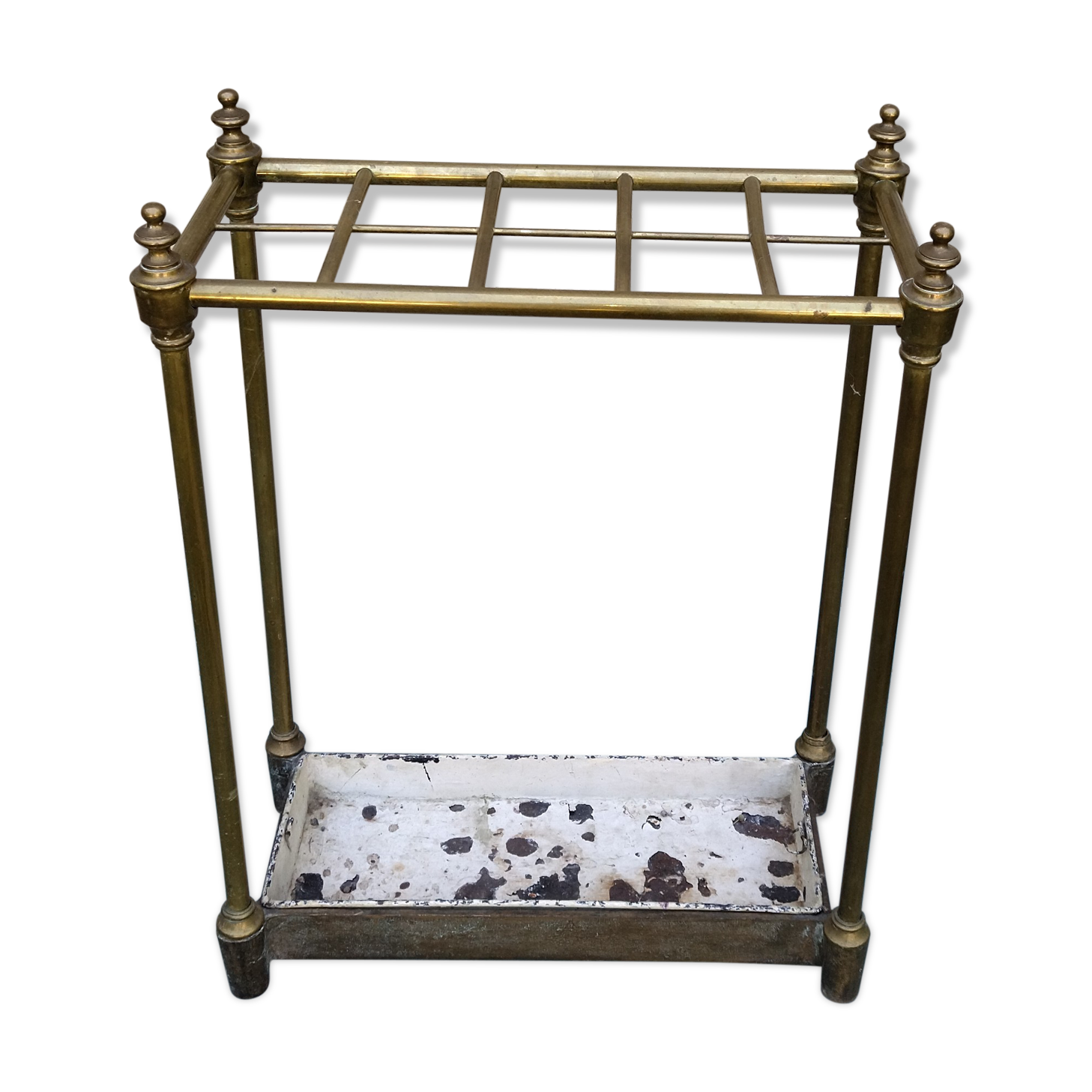 Porte parapluie canne laiton