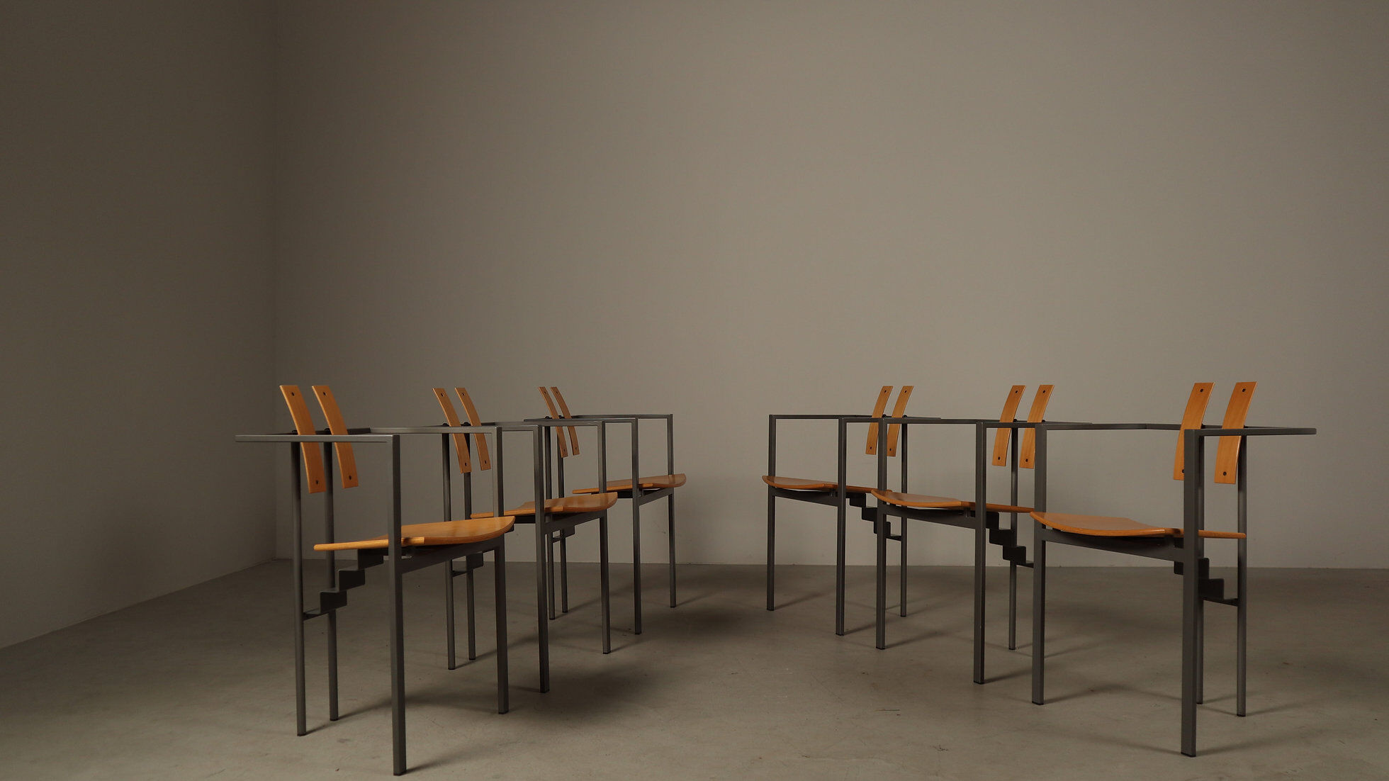 Set of six Trix chairs by Karl-Friedrich Förster for KFF, Germany, 1980s