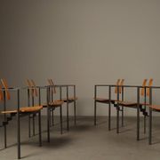 Set of six Trix chairs by Karl-Friedrich Förster for KFF, Germany, 1980s