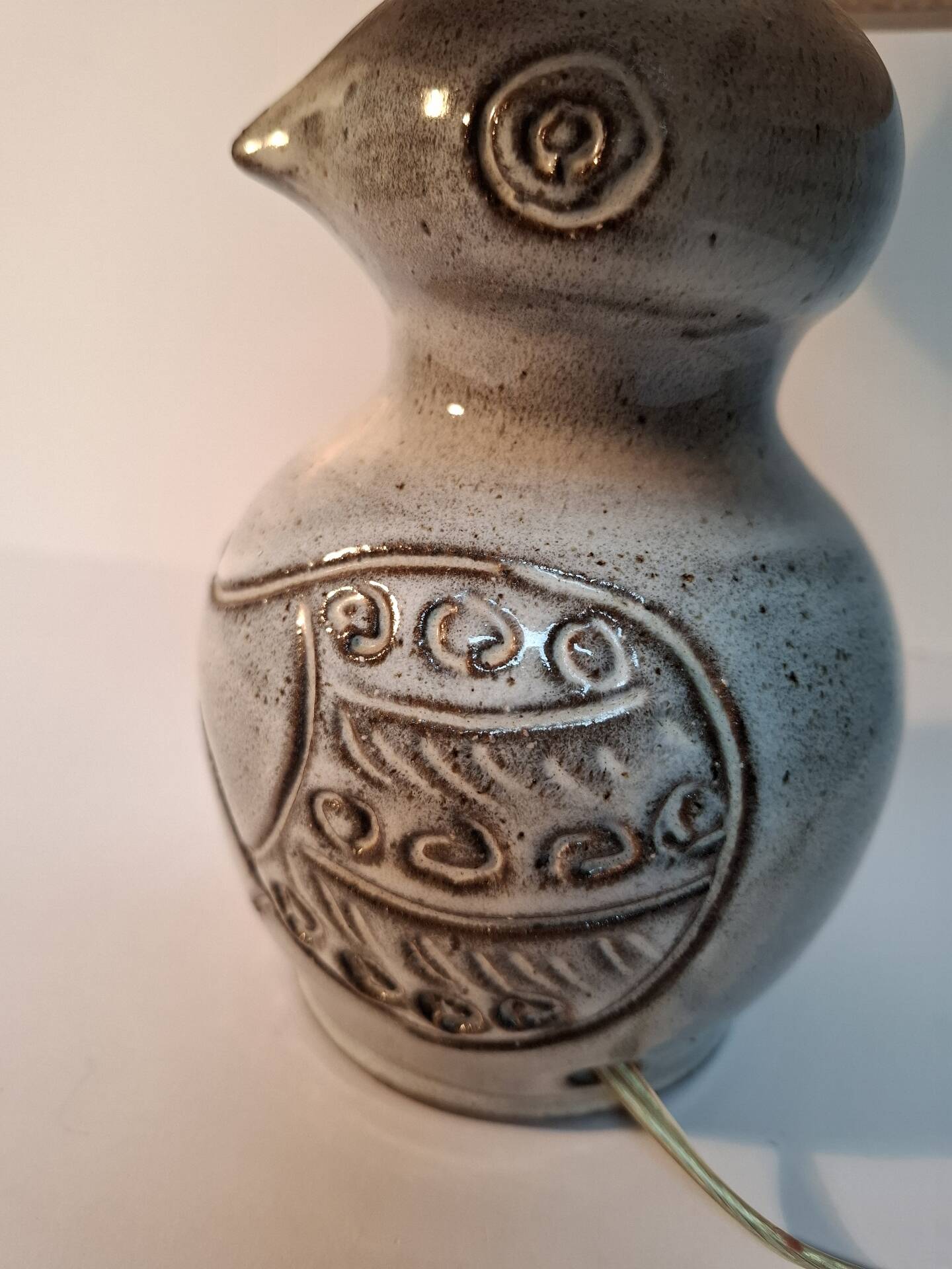 Lampe en céramique zoomorphe 70's