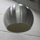 Pair of functional 70's aluminum ball pendants