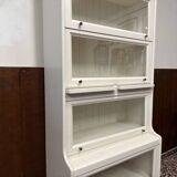 Classic English White Globe Wernicke Bookcase