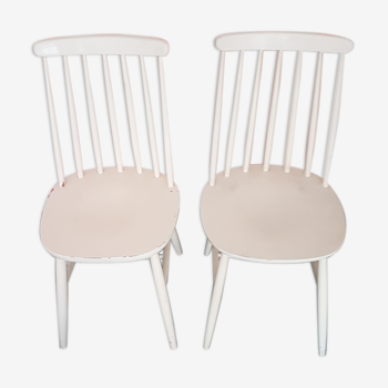 Paire de chaises Fanett Tapiovaara années 50/60