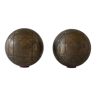 Pair of old petanque balls