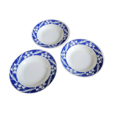 Three Badonviller soup plates