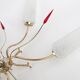 Chandelier with 5 lights tulips & red arrows 1950/1960