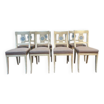 Set of 8 Louis XVI style chairs - Directoire