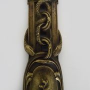 Paire de devanture de pharmacie, médecin, caducées médecine bronze. Début XXème