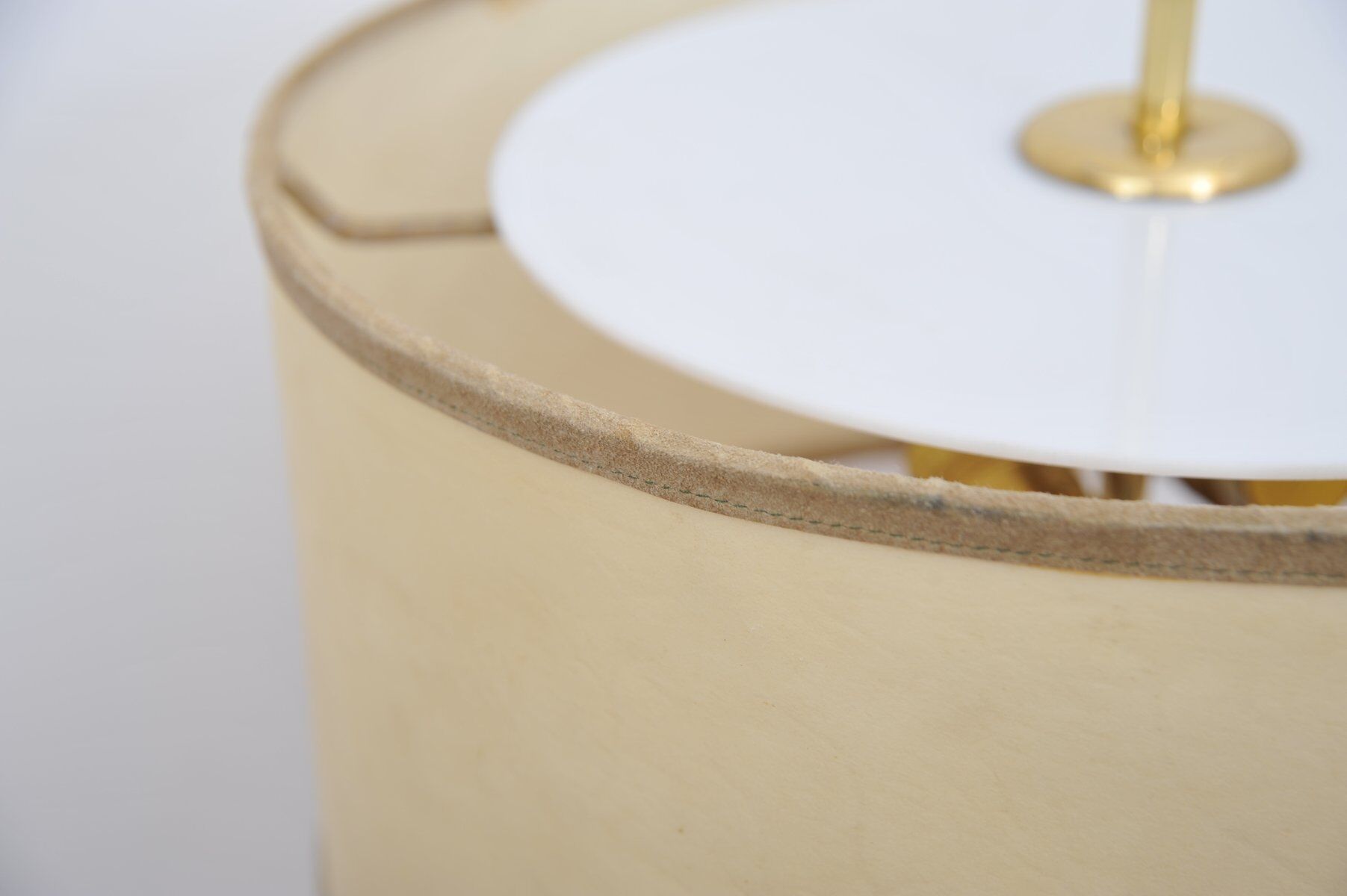 Suede table lamp, 1950s