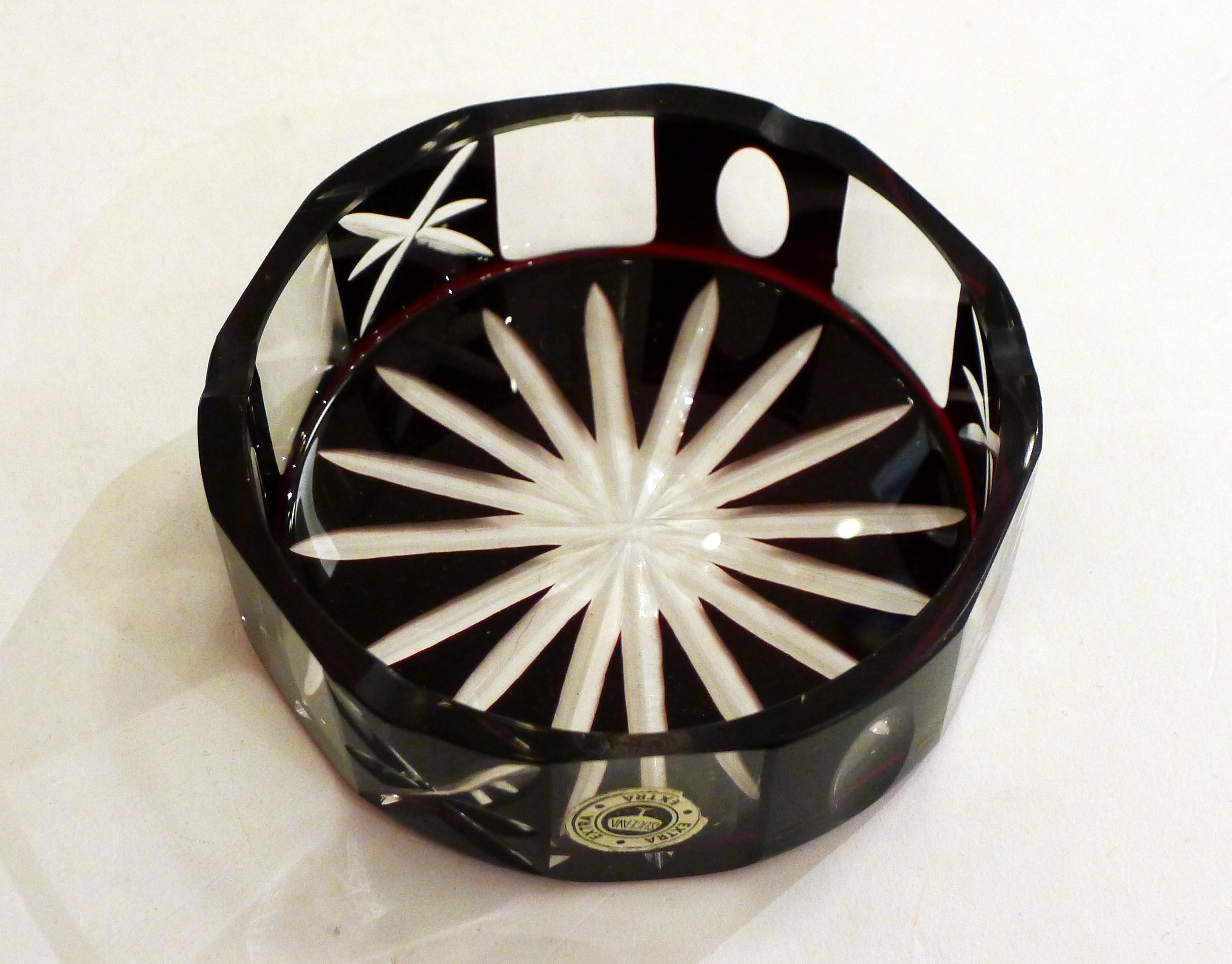 Bohemian Crystal Ashtray