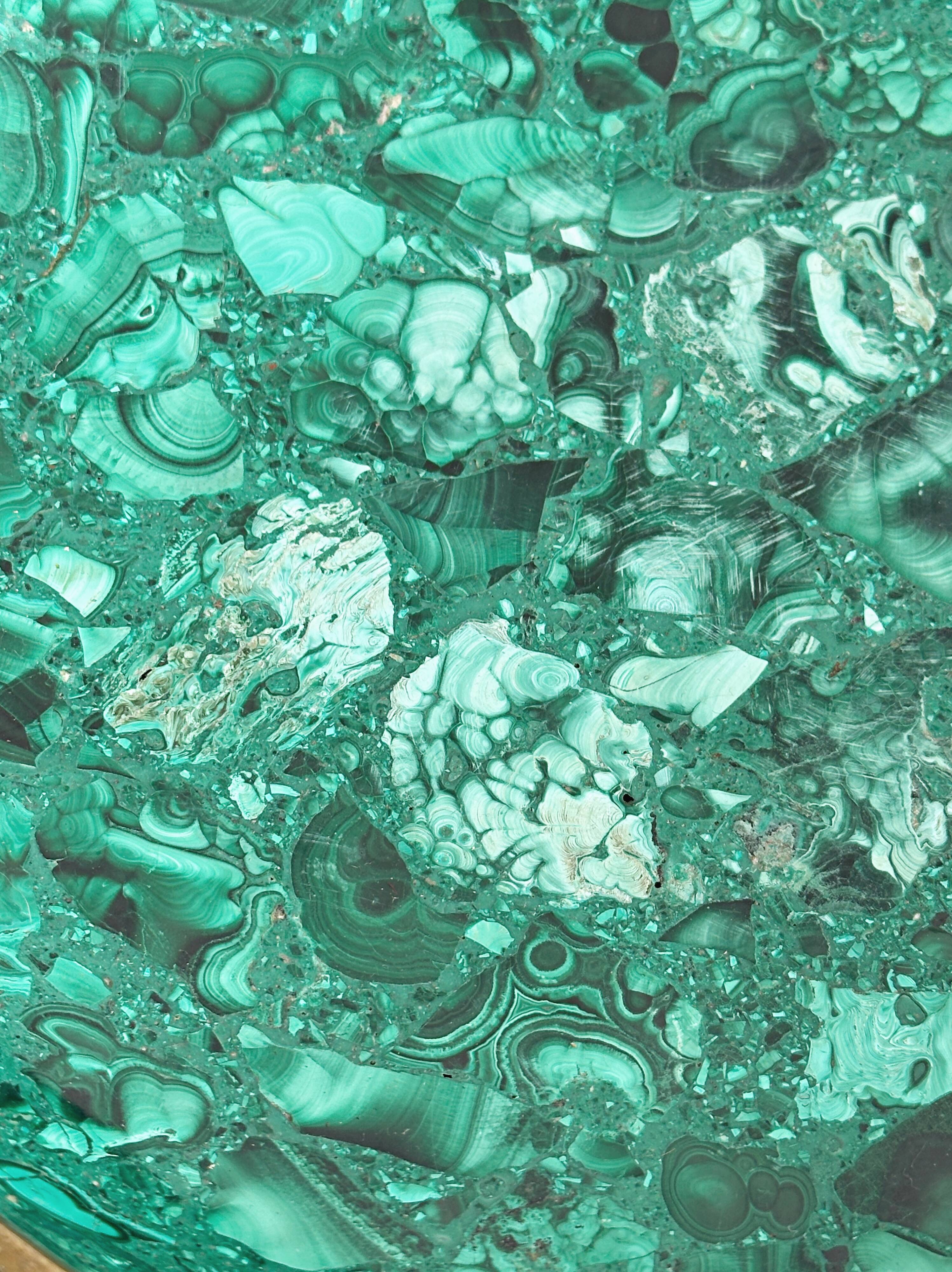 Malachite bowl for fruits or centrepiece.