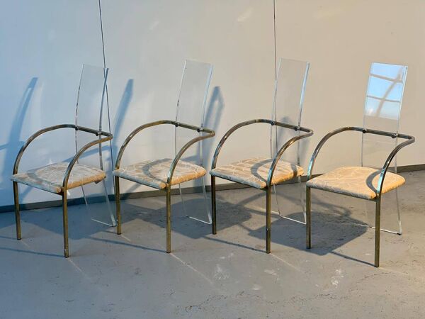 Ensemble de 4 chaises Charles Hollis Jones pour Belgo Chrom 1970